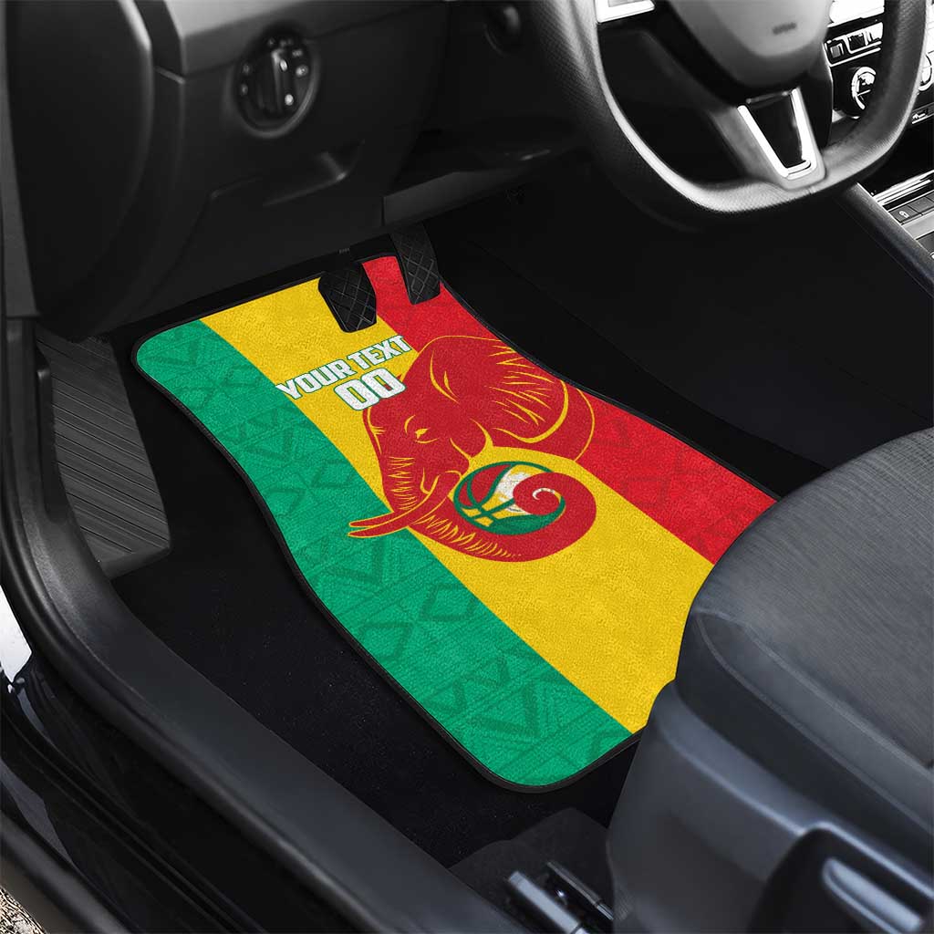 Afro Basketball Custom Guinea Car Mats Syli Nationale African Pattern - African Pride