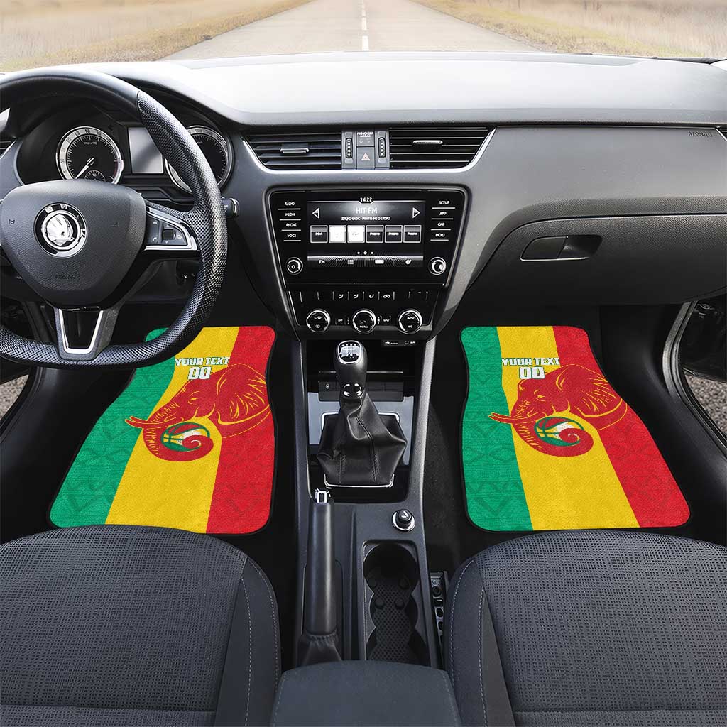 Afro Basketball Custom Guinea Car Mats Syli Nationale African Pattern - African Pride