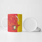 Guinea Basketball Custom Ceramic Mug Syli Nationale African Pattern