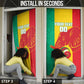 Guinea Basketball Custom Door Cover Syli Nationale African Pattern