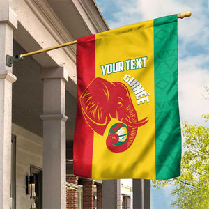 Afro Basketball Custom Guinea Garden Flag Syli Nationale African Pattern - African Pride
