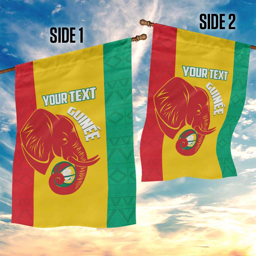 Afro Basketball Custom Guinea Garden Flag Syli Nationale African Pattern - African Pride