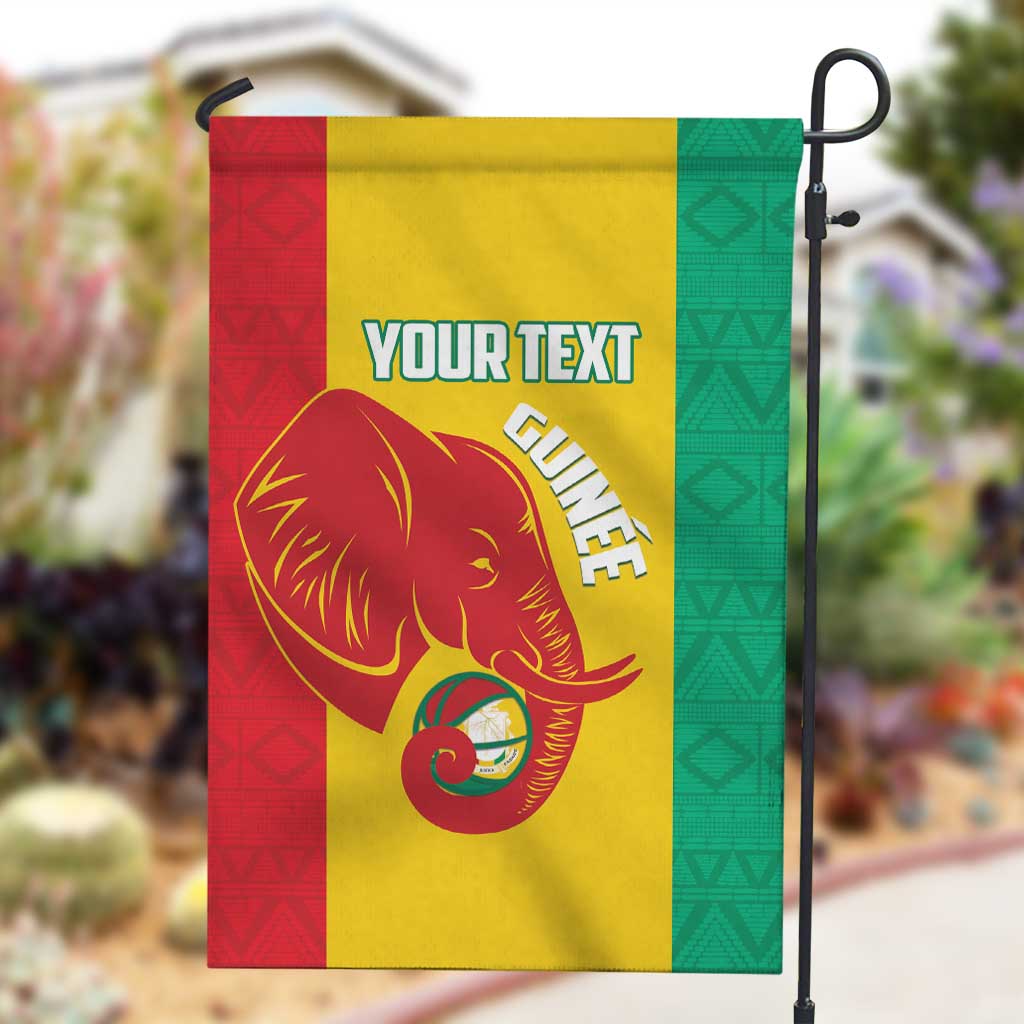 Afro Basketball Custom Guinea Garden Flag Syli Nationale African Pattern - African Pride