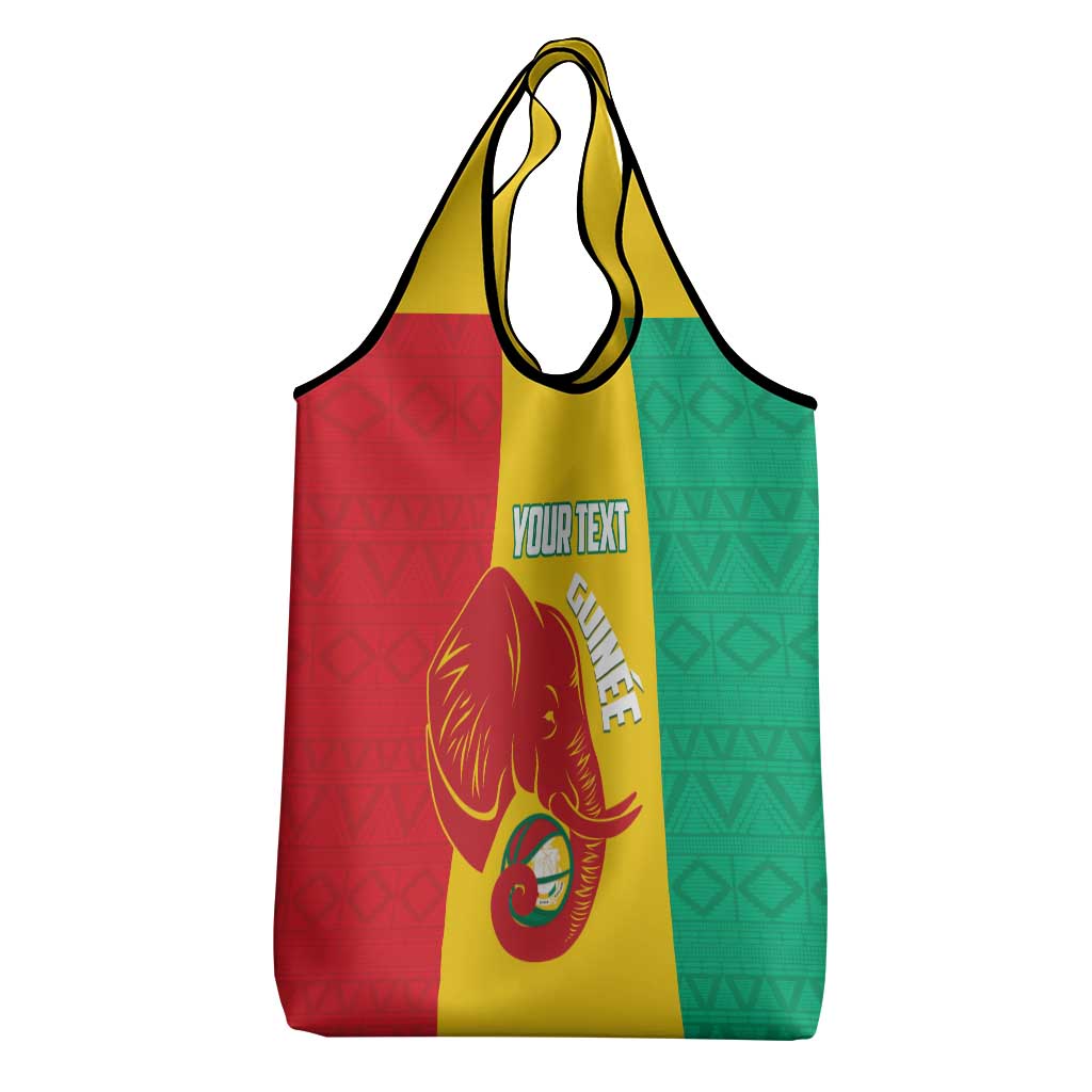 Afro Basketball Custom Guinea Grocery Bag Syli Nationale African Pattern - African Pride
