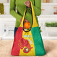 Afro Basketball Custom Guinea Grocery Bag Syli Nationale African Pattern - African Pride