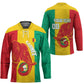 Guinea Basketball Custom Hockey Jersey Syli Nationale African Pattern