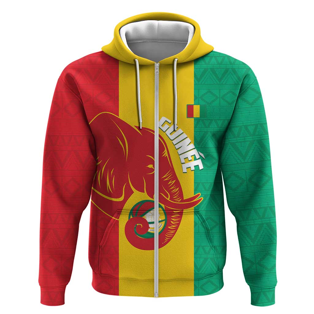 Afro Basketball Custom Guinea Hoodie Syli Nationale African Pattern - African Pride