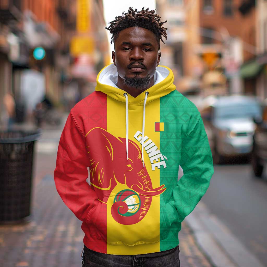 Afro Basketball Custom Guinea Hoodie Syli Nationale African Pattern - African Pride