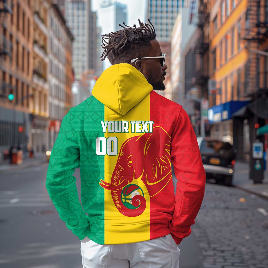 Afro Basketball Custom Guinea Hoodie Syli Nationale African Pattern - African Pride