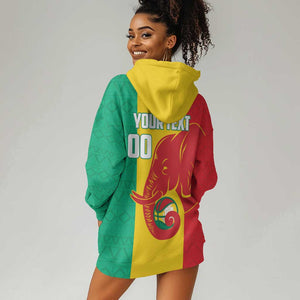Afro Basketball Custom Guinea Hoodie Dress Syli Nationale African Pattern - African Pride