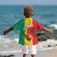 Afro Basketball Custom Guinea Kid Hawaiian Shirt Syli Nationale African Pattern - African Pride