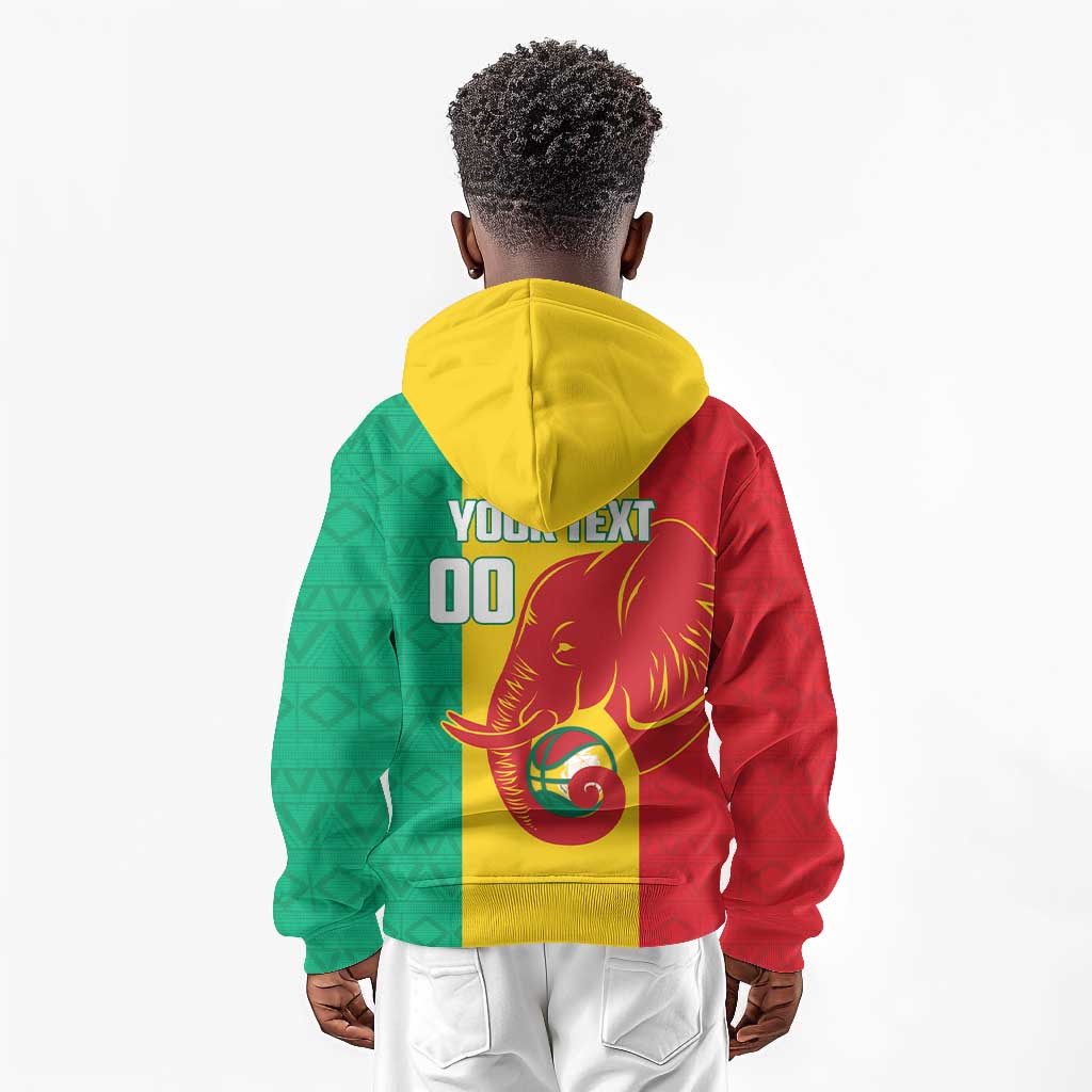 Afro Basketball Custom Guinea Kid Hoodie Syli Nationale African Pattern - African Pride