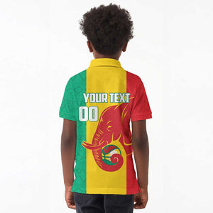Afro Basketball Custom Guinea Kid Polo Shirt Syli Nationale African Pattern - African Pride