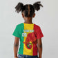 Afro Basketball Custom Guinea Kid T shirt Syli Nationale African Pattern - African Pride