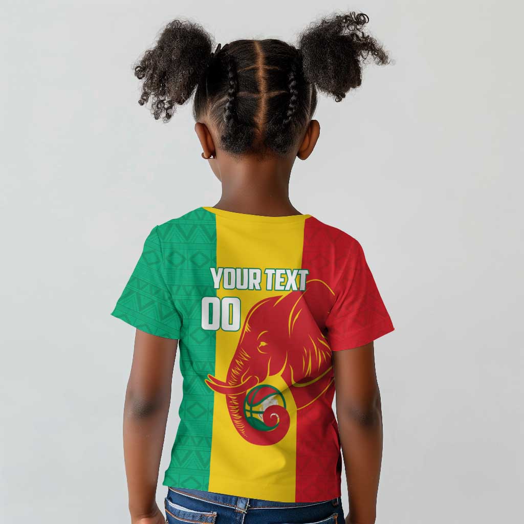 Afro Basketball Custom Guinea Kid T shirt Syli Nationale African Pattern - African Pride