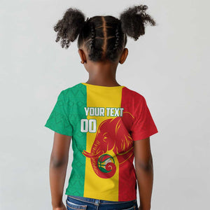 Afro Basketball Custom Guinea Kid T shirt Syli Nationale African Pattern - African Pride