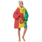 Afro Basketball Custom Guinea Kid Wearable Blanket Hoodie Syli Nationale African Pattern - African Pride