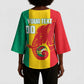 Guinea Basketball Custom Kimono Sleeve Blouse Syli Nationale African Pattern