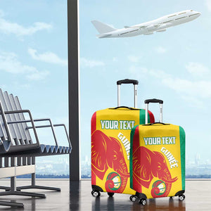 Afro Basketball Custom Guinea Luggage Cover Syli Nationale African Pattern - African Pride