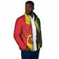 Guinea Basketball Custom Padded Jacket Syli Nationale African Pattern