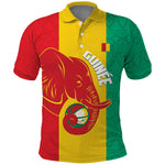 Afro Basketball Custom Guinea Polo Shirt Syli Nationale African Pattern - African Pride