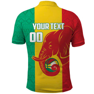Afro Basketball Custom Guinea Polo Shirt Syli Nationale African Pattern - African Pride