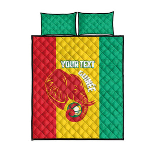 Afro Basketball Custom Guinea Quilt Bed Set Syli Nationale African Pattern - African Pride