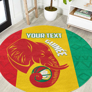 Afro Basketball Custom Guinea Round Carpet Syli Nationale African Pattern - African Pride