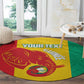 Afro Basketball Custom Guinea Round Carpet Syli Nationale African Pattern - African Pride