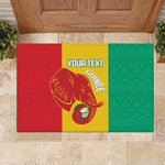 Afro Basketball Custom Guinea Rubber Doormat Syli Nationale African Pattern - African Pride