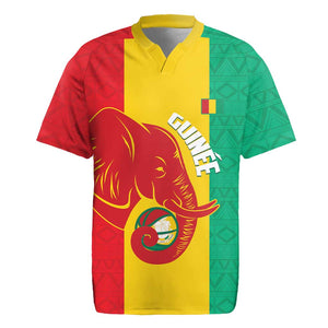 Afro Basketball Custom Guinea Rugby Jersey Syli Nationale African Pattern - African Pride