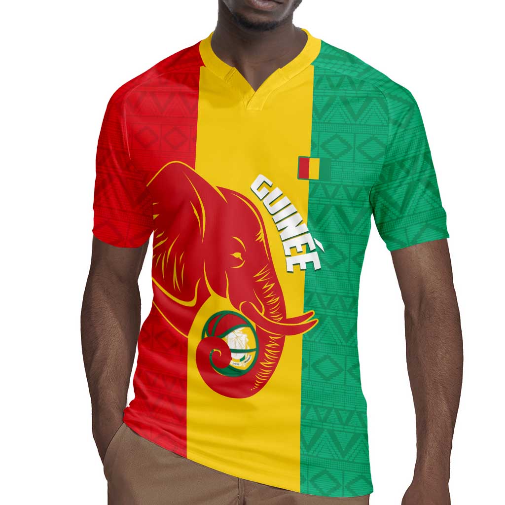 Afro Basketball Custom Guinea Rugby Jersey Syli Nationale African Pattern - African Pride