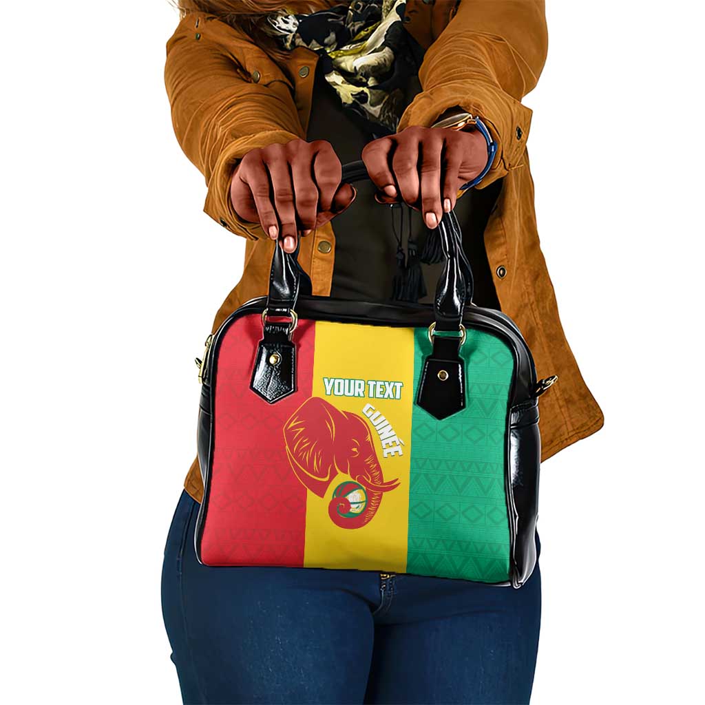 Afro Basketball Custom Guinea Shoulder Handbag Syli Nationale African Pattern - African Pride
