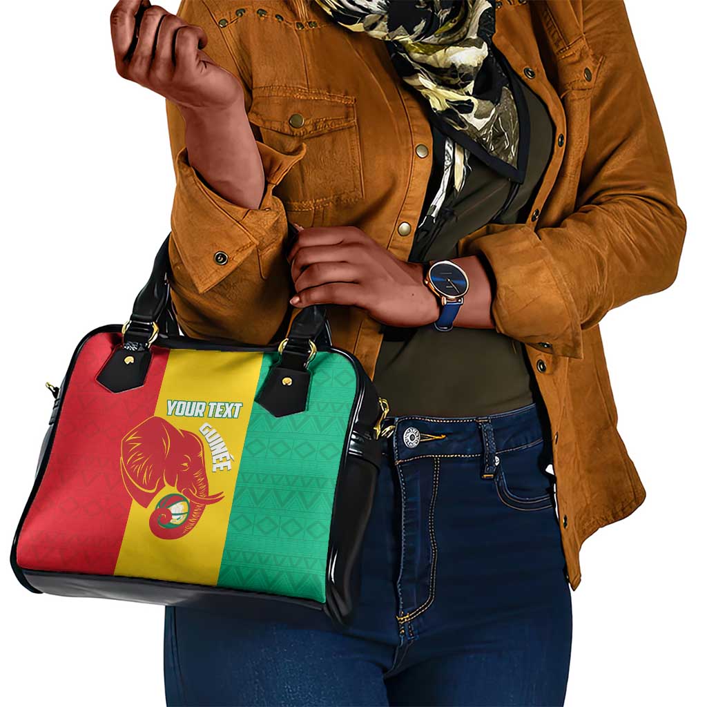 Afro Basketball Custom Guinea Shoulder Handbag Syli Nationale African Pattern - African Pride