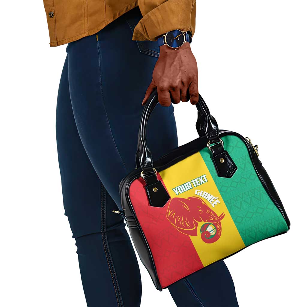 Afro Basketball Custom Guinea Shoulder Handbag Syli Nationale African Pattern - African Pride