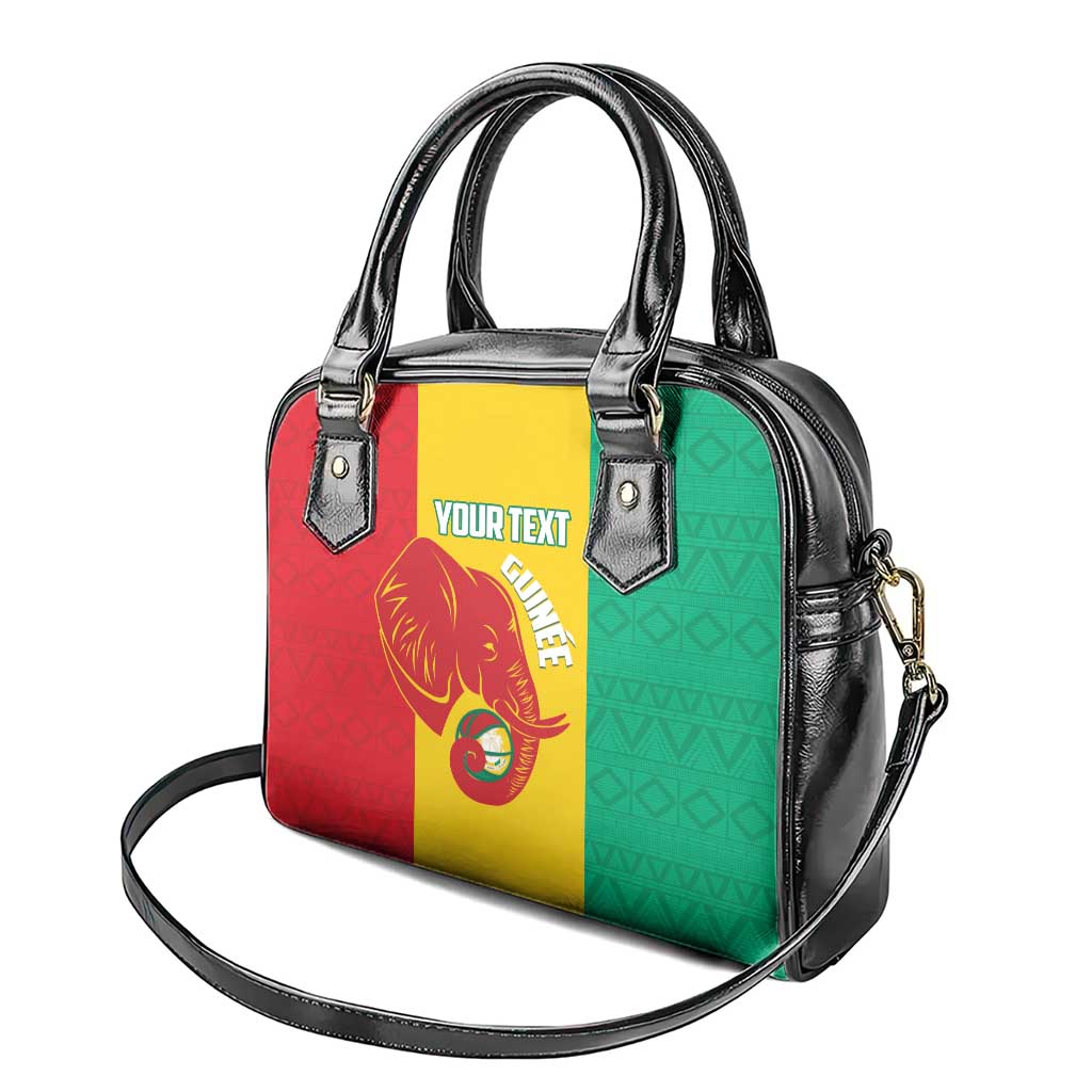 Afro Basketball Custom Guinea Shoulder Handbag Syli Nationale African Pattern - African Pride