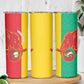 Afro Basketball Custom Guinea Skinny Tumbler Syli Nationale African Pattern - African Pride