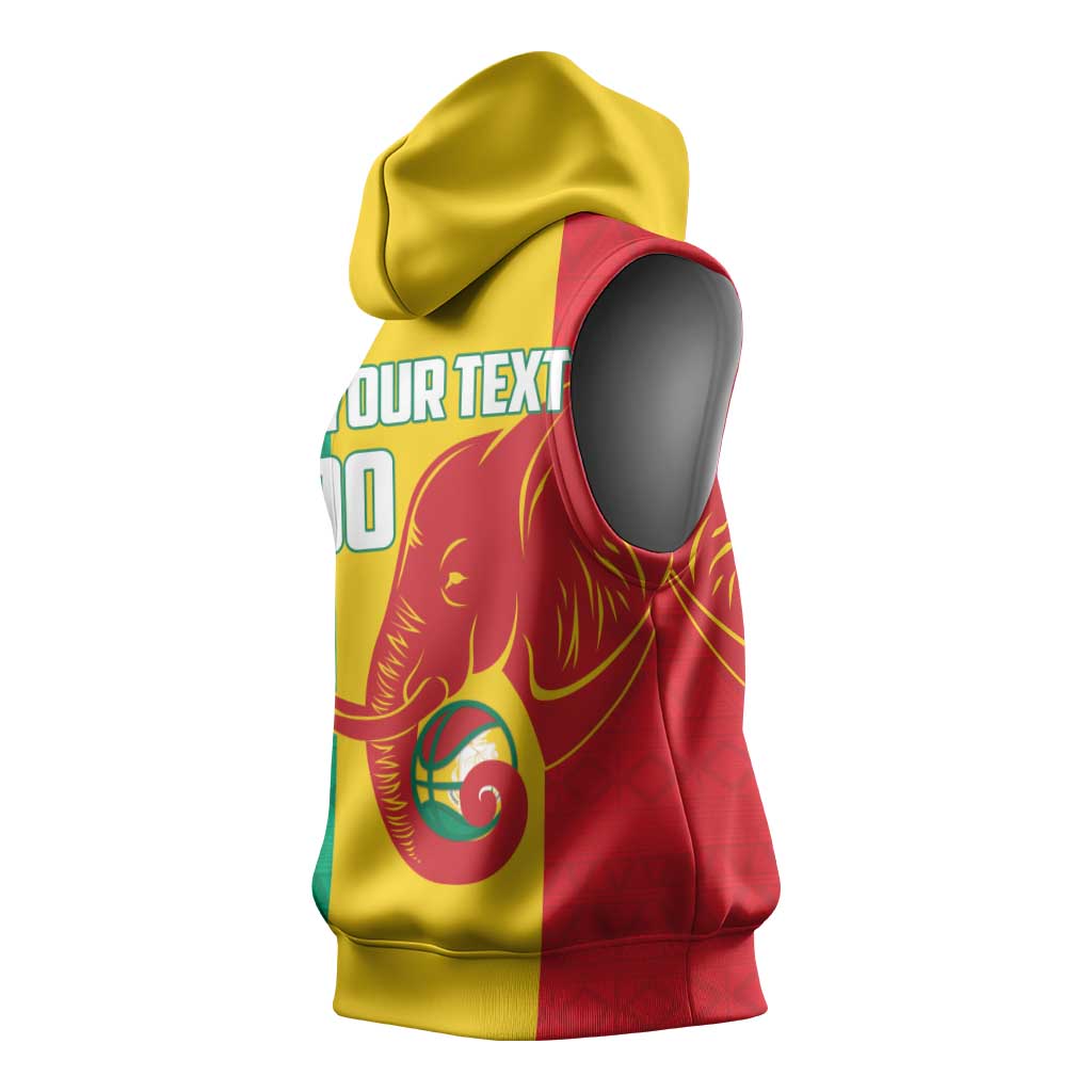 Afro Basketball Custom Guinea Sleeveless Hoodie Syli Nationale African Pattern - African Pride