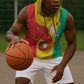 Afro Basketball Custom Guinea Sleeveless Hoodie Syli Nationale African Pattern - African Pride