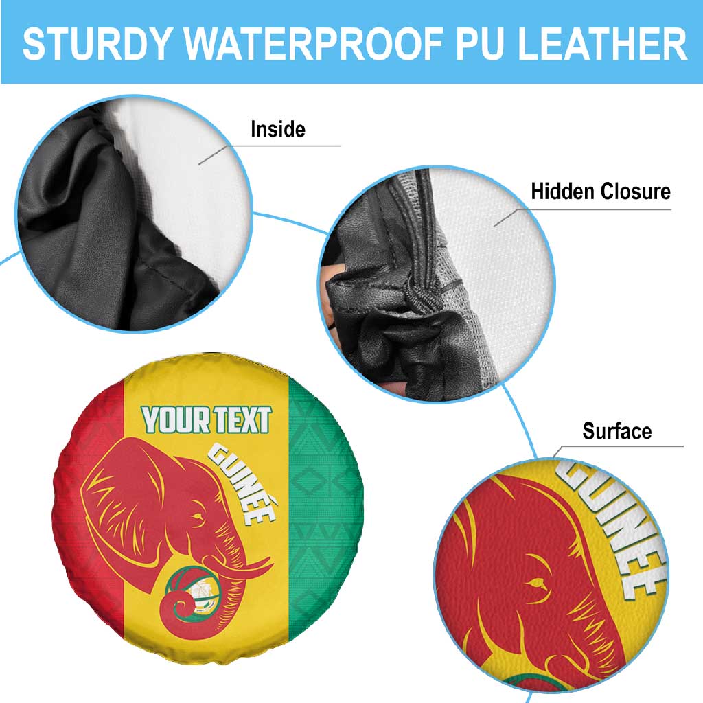 Afro Basketball Custom Guinea Spare Tire Cover Syli Nationale African Pattern - African Pride