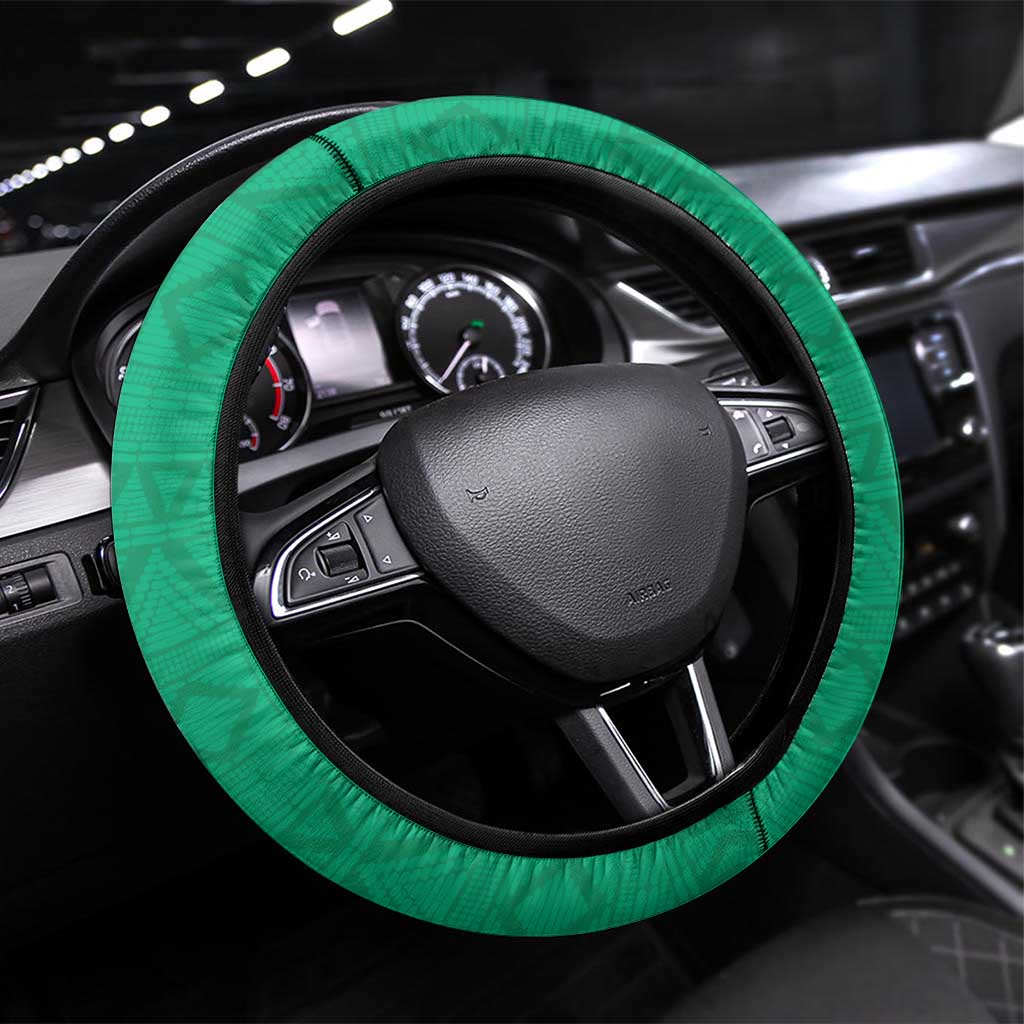 Afro Basketball Guinea Steering Wheel Cover Syli Nationale African Pattern - African Pride