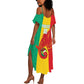 Afro Basketball Custom Guinea Summer Maxi Dress Syli Nationale African Pattern - African Pride