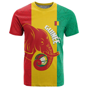 Afro Basketball Custom Guinea T shirt Syli Nationale African Pattern - African Pride