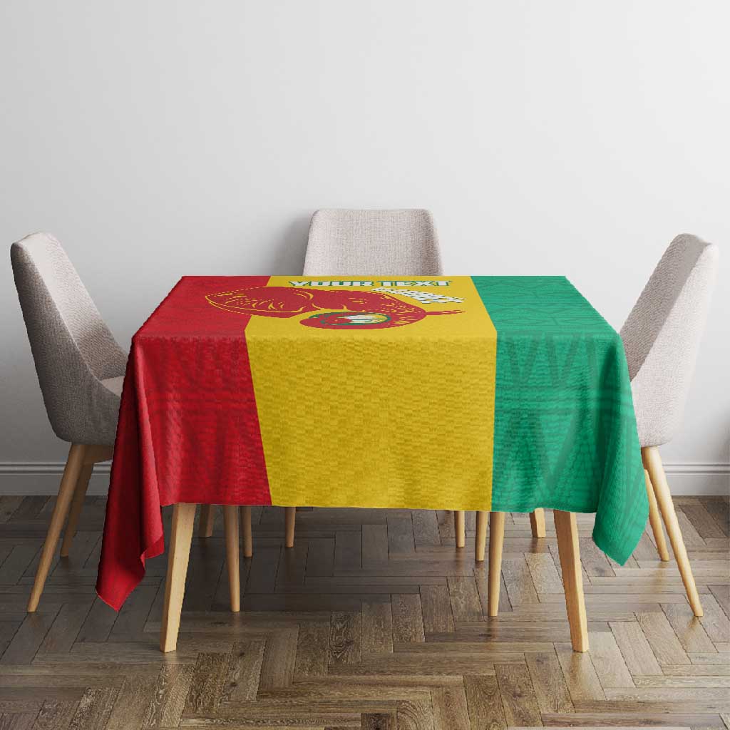 Afro Basketball Custom Guinea Tablecloth Syli Nationale African Pattern - African Pride