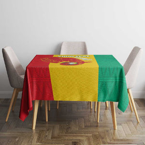 Afro Basketball Custom Guinea Tablecloth Syli Nationale African Pattern - African Pride
