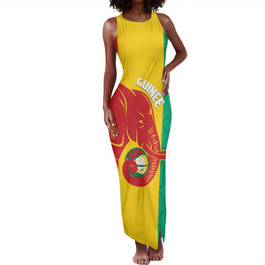 Afro Basketball Custom Guinea Tank Maxi Dress Syli Nationale African Pattern - African Pride