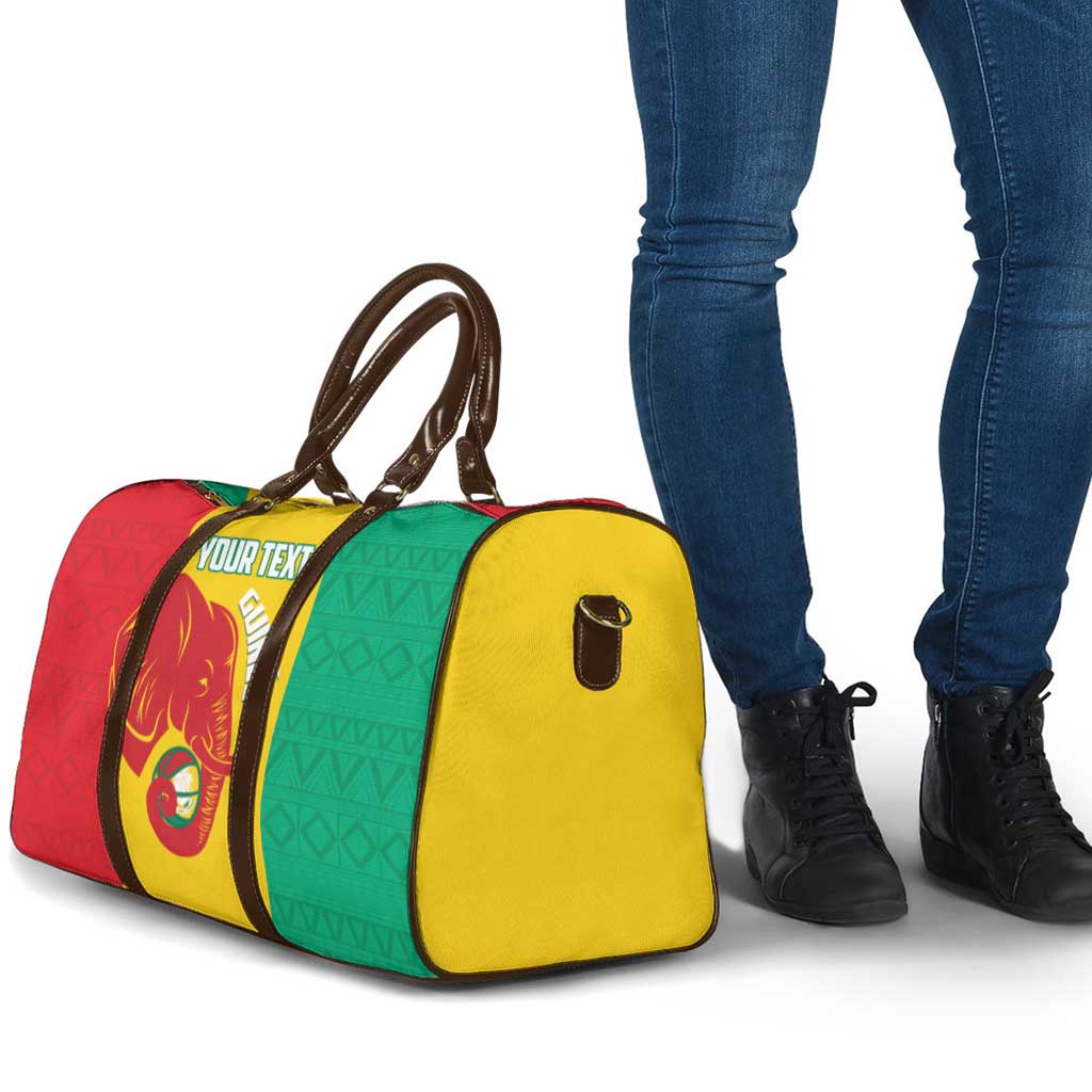 Guinea Basketball Custom Travel Bag Syli Nationale African Pattern