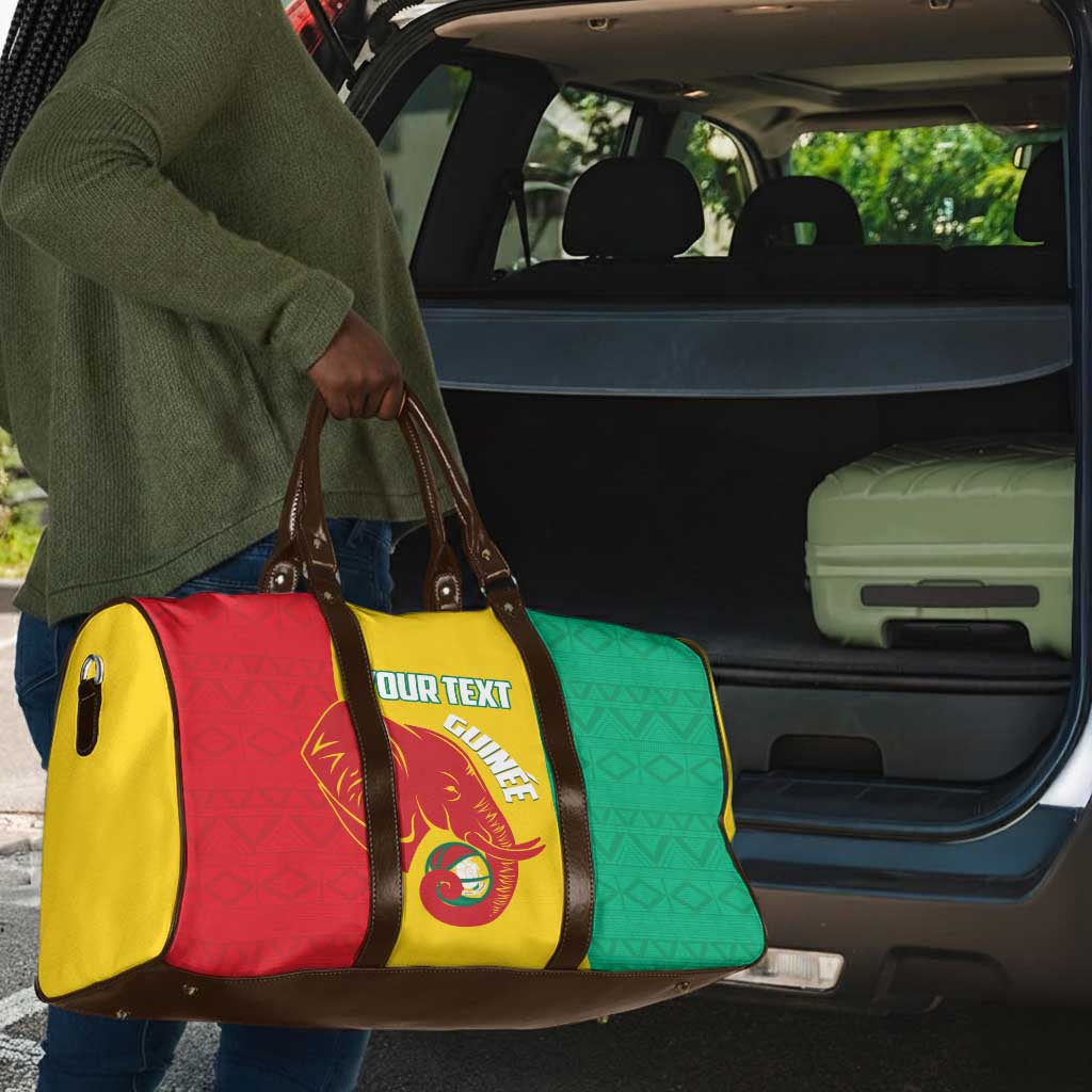 Guinea Basketball Custom Travel Bag Syli Nationale African Pattern
