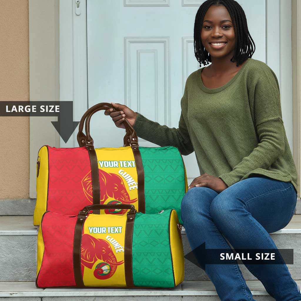Guinea Basketball Custom Travel Bag Syli Nationale African Pattern