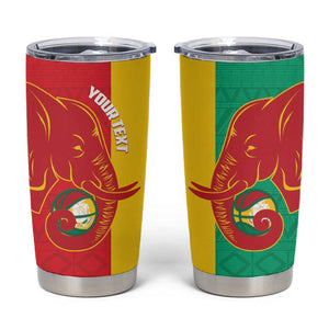 Afro Basketball Custom Guinea Tumbler Cup Syli Nationale African Pattern - African Pride